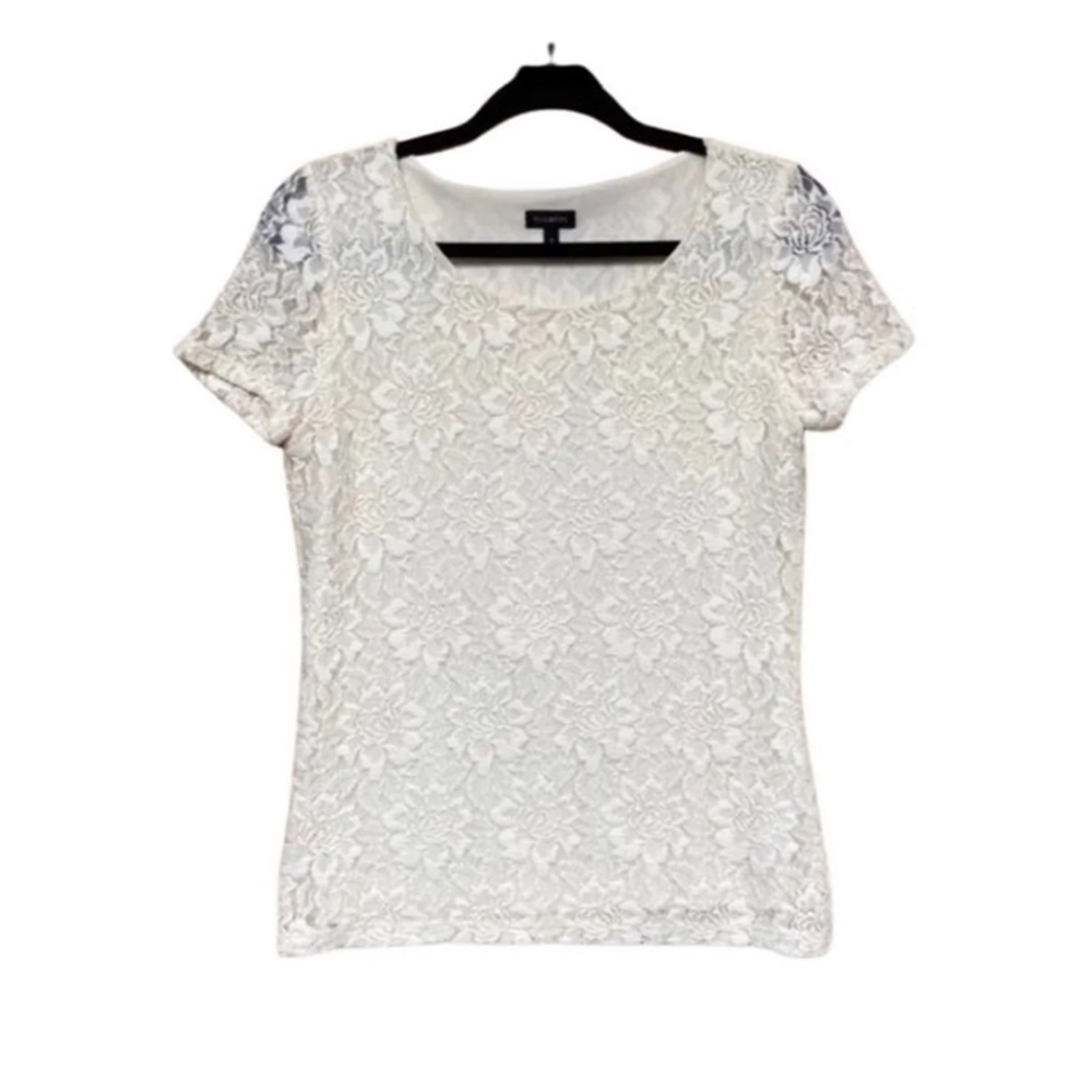 *SALE**** Talbots cream color lace top size small